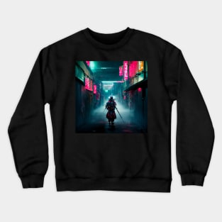 Path - Cyberpunk Cityscape Crewneck Sweatshirt